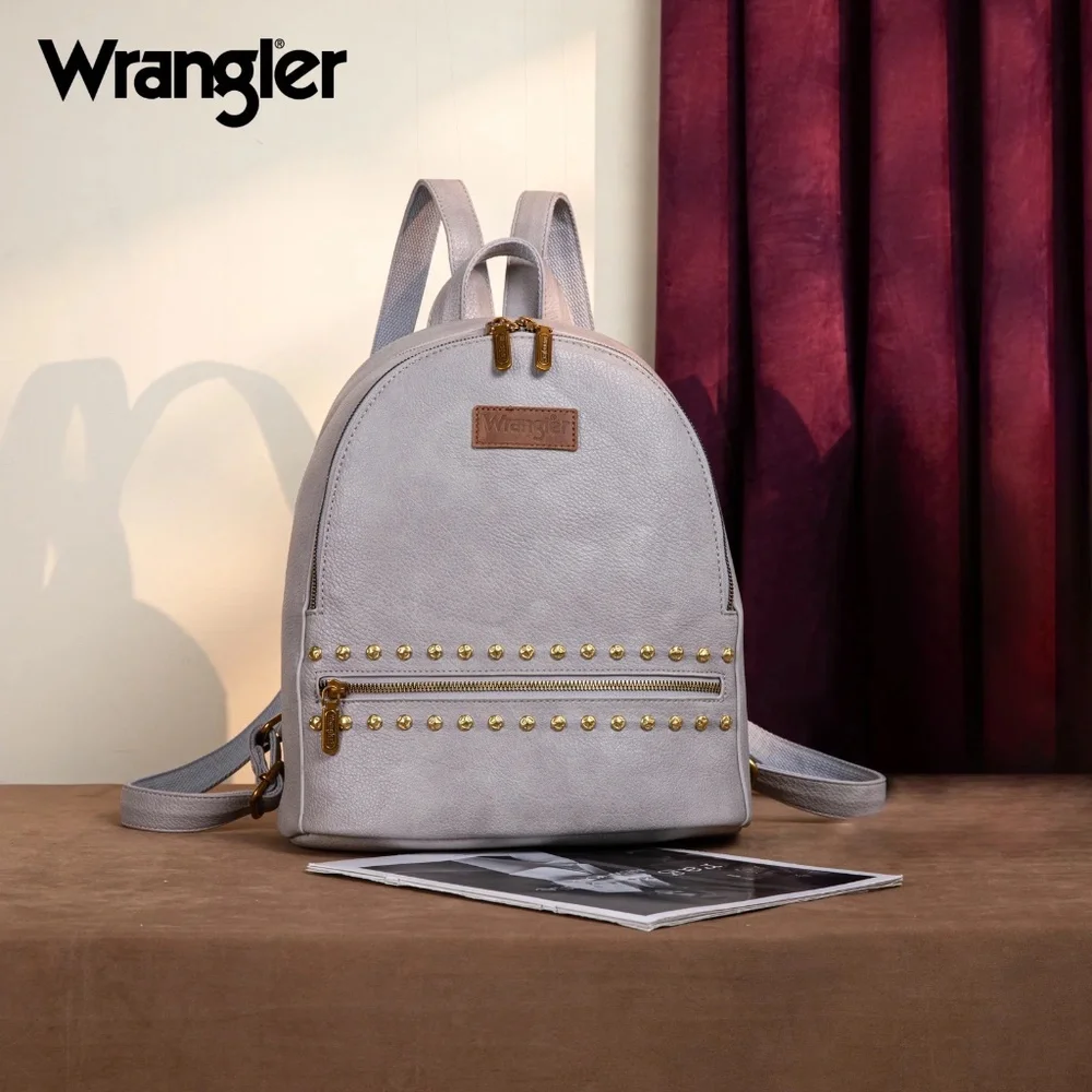 Wrangler Studded Backpack -Gray